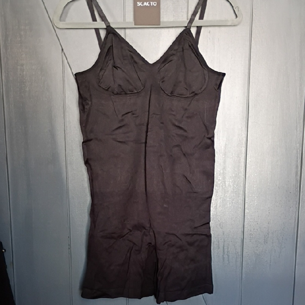 Chic Black Shapewear Bodysuit Chemise by